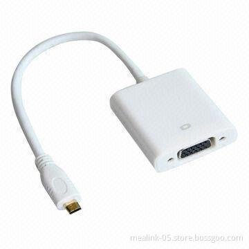 Micro HDMI Male to VGA Female Adapter Cable with 22cm Length